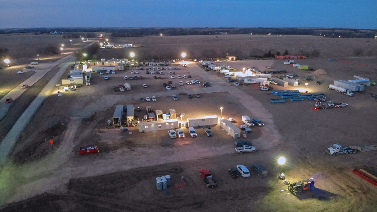 TC Energy response staging area on Sunday, Dec. 18, 2022