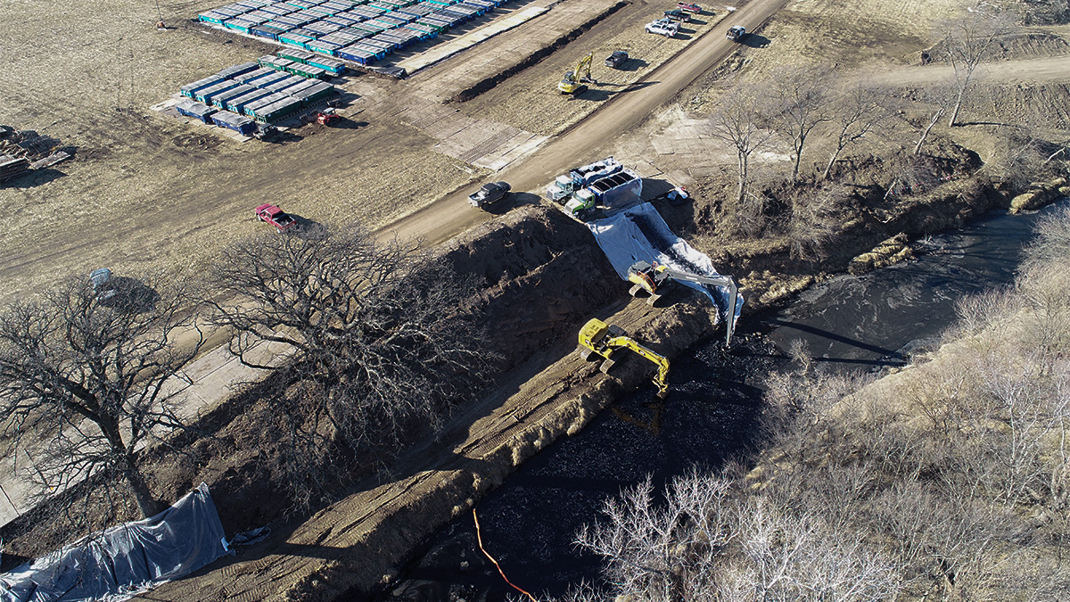 Active response to the Milepost 14 incident location on Dec. 30, 2022, in Washington County, Kansas. width=