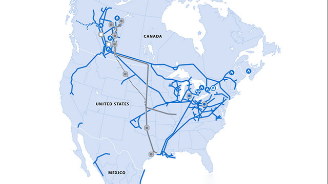TC Energy Natural Gas, Oil & Liquids and Power assets map