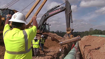 Watch Keystone pipeline system construction video.