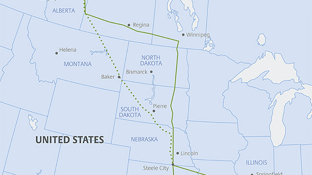 Terminated Keystone XL Pipeline Route Map thumbnail