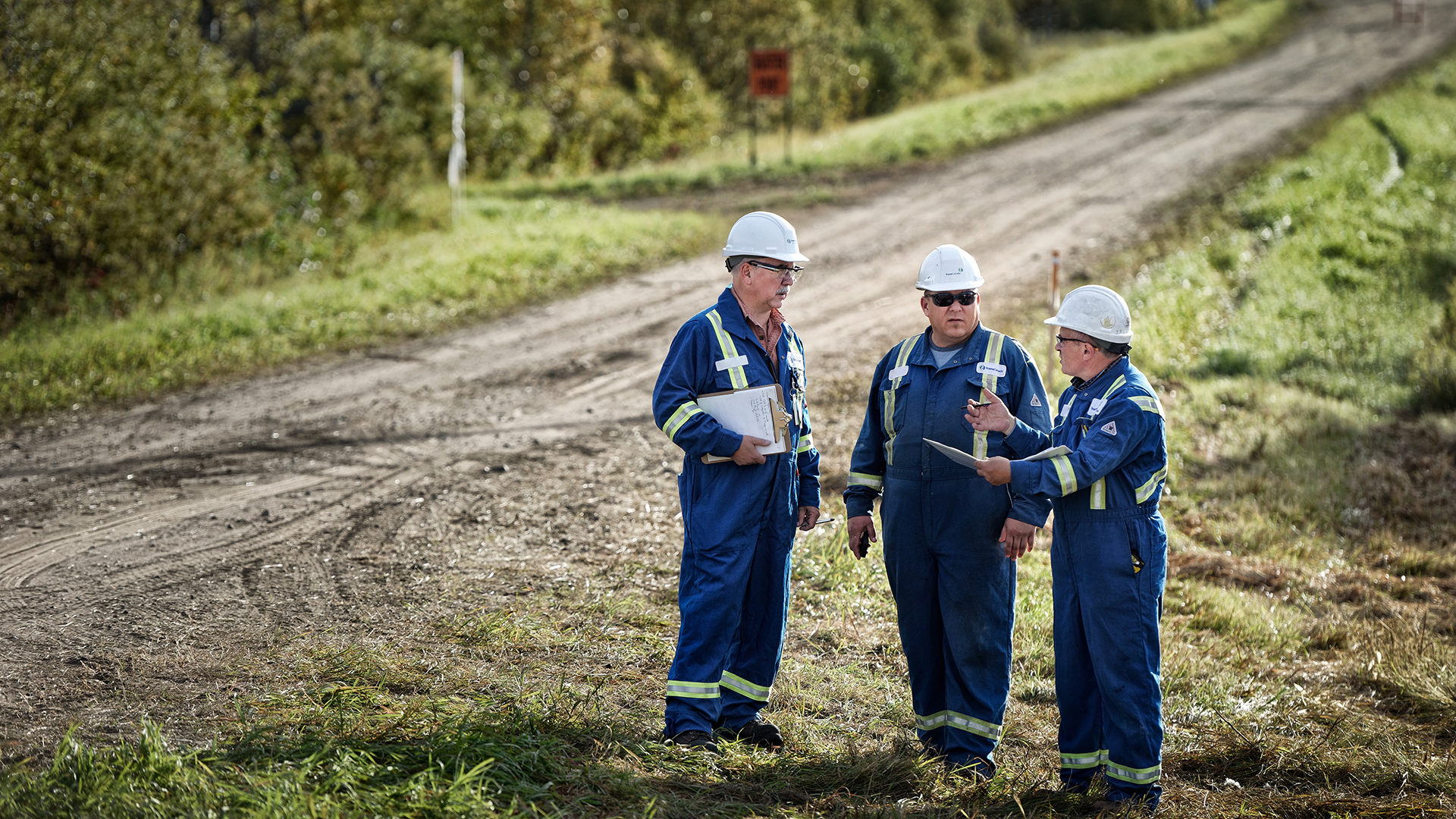 TransCanada employees in field