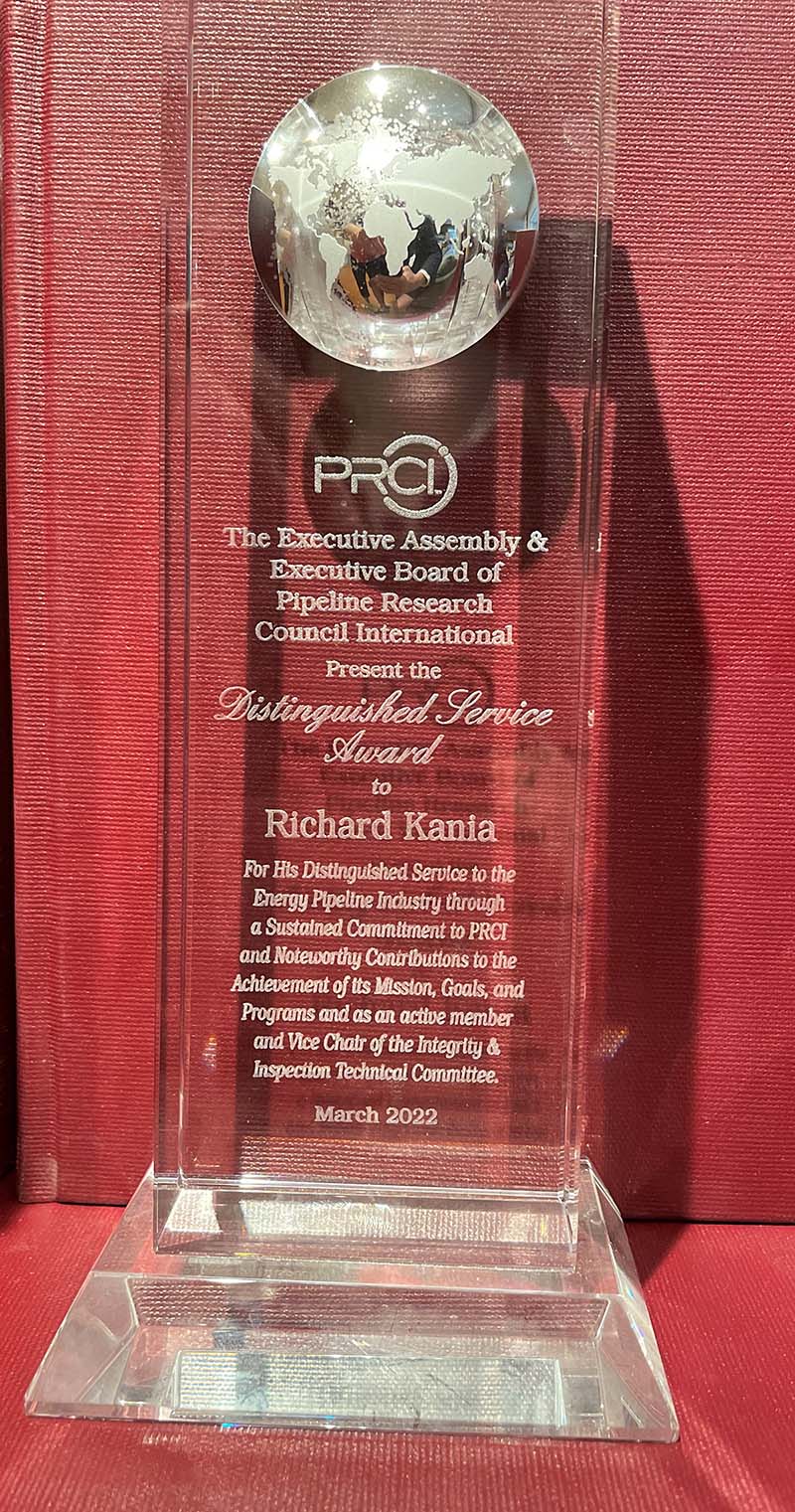 Service Award from PRCI