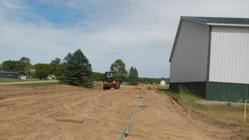 A small pipeline was installed to connect the RNG meter station interconnect to TC Energy’s larger ANR system.