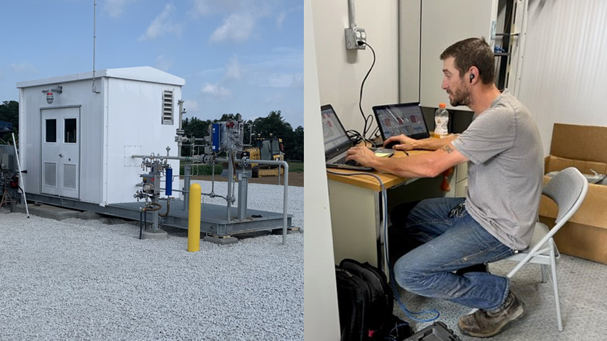 Commissioning was done in early August which included approval of meter skid installation and coordinating communication of the interconnect with the Operations Control Centre in Houston. 