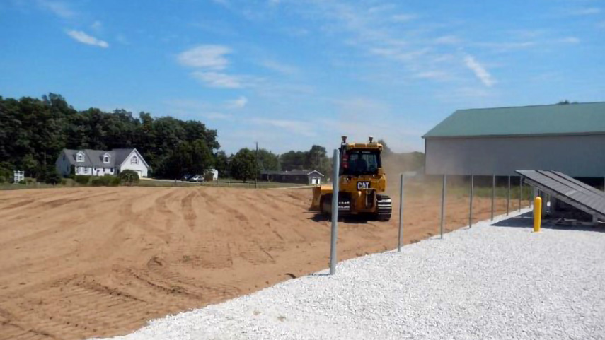 With installation complete, a fence was installed and site restoration began to bring the site back to original condition.