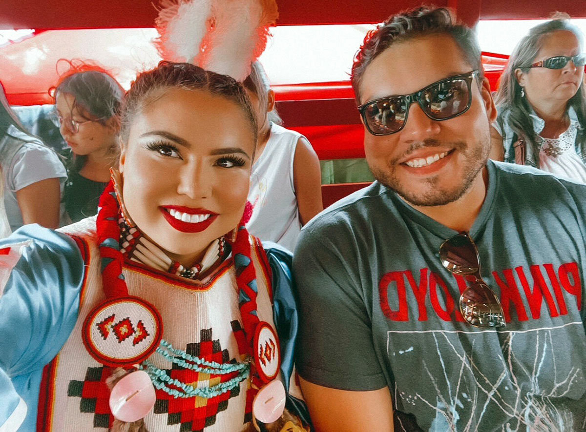 Tyler and his fiancée, Amber
